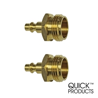 Quick Products QP-BOPQCB-2PK Blow Out Plug With Brass Quick Connect - 2-Pack