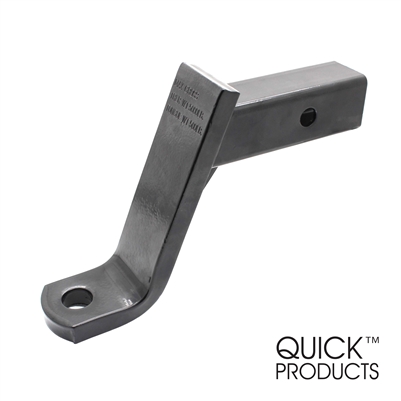 Quick Products QP-HS2807 Class III Trailer Ball Mount - 6" Drop, 4" Rise - 5000 lbs. (Gloss Black Powder-Coat Finish)