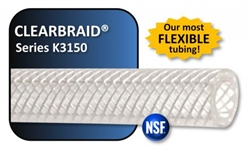 Reinforced Clearbraid Tubing 1/2 in per ft