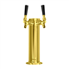 Tower Column 2 Tap Brass