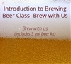 Intro to Brewing Beer class with 3 gal Kit for 1