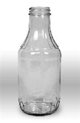 Bottle 16 oz Screw Cap Clear