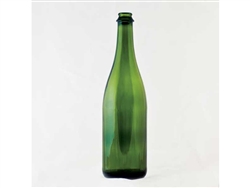 Champagne Bottle 750ml Green Flat