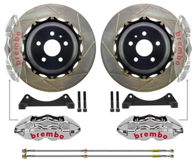 Porsche 996 Turbo Brembo Rear GT-R 4 Piston 345x28mm Big Brake Kit