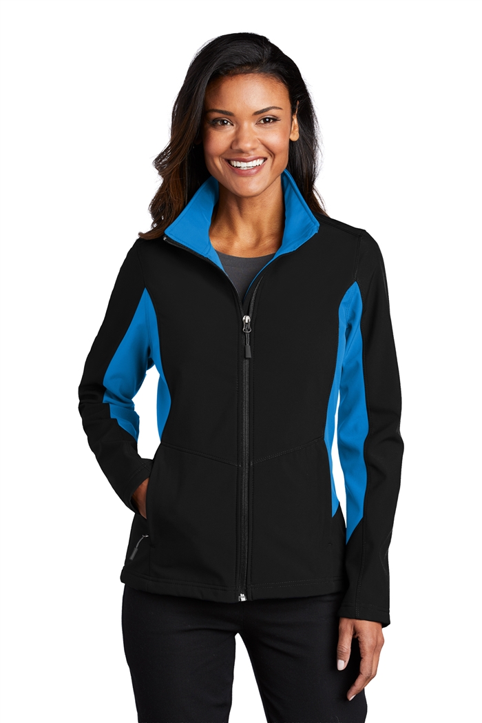 FBI Ladies Core Colorblock Soft Shell Jacket