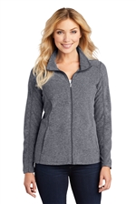 FBI Ladies Heather Microfleece Full-Zip Jacket