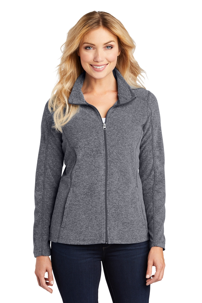 NJOAG Ladies Ladies Heather Microfleece Full-Zip Jacket