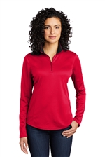 USMS Ladies Silk Touch Performance Â¼ Zip Pullover