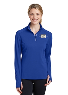 DHS Ladies Textured 1/4-Zip Pullover