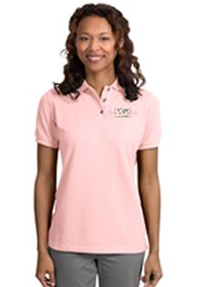 OA Ladies Cotton Short Sleeve Polo - Pink
