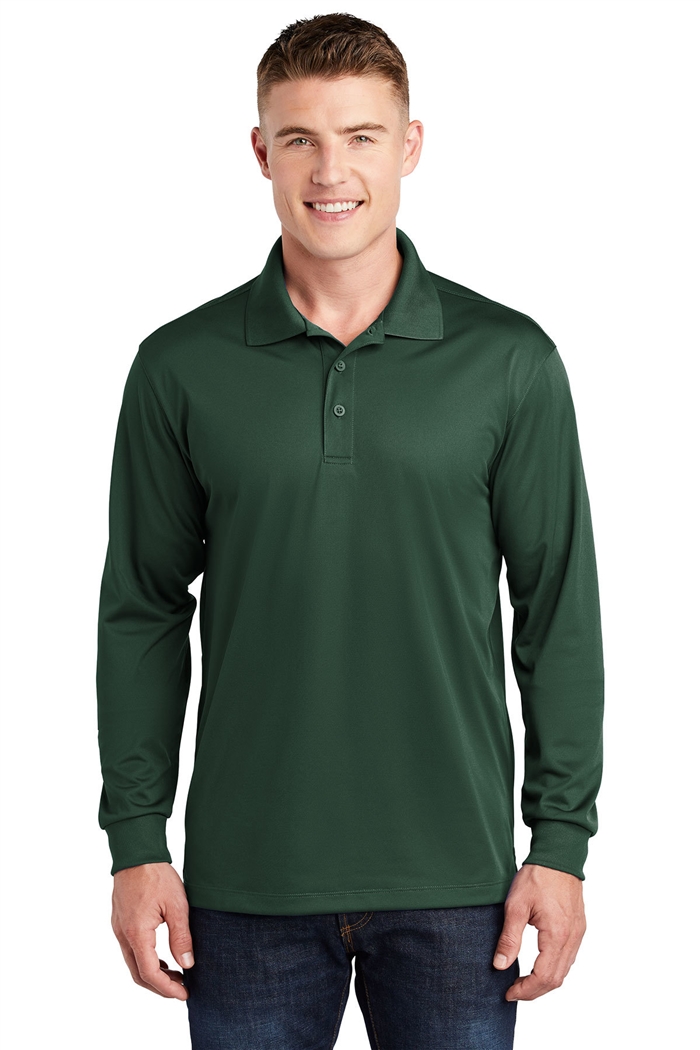 USMS Long Sleeve Micropique Sport-WickÂ® Polo