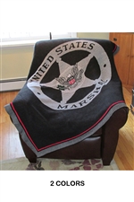 USMS Badge Knit Throw