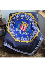 FBI Seal Knit Throw
