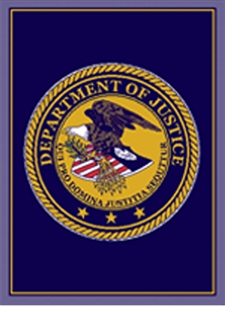 US Department of Justice Knit Logo Throw