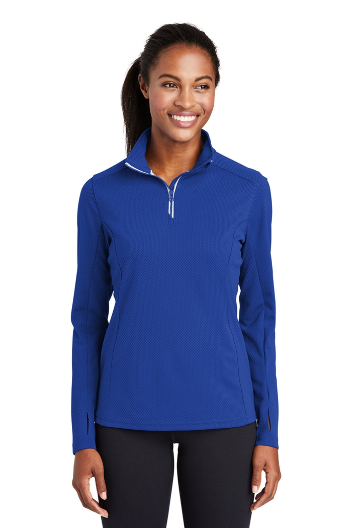 ATF Ladies Textured 1/4-Zip Pullover