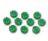 Badge Reel Button Cover-Green Druzy (Pack of 10)