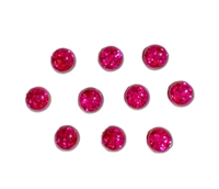 Badge Reel Button Cover-Hot Pink Glitter (Pack of 10)