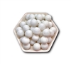 Solid White 20MM Bubblegum Beads (Pack of 3)