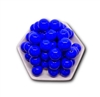 Solid Blue 20MM Bubblegum Beads (Pack of 3)