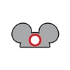 Badge Reel Mouse Ear Hat NO HOLE