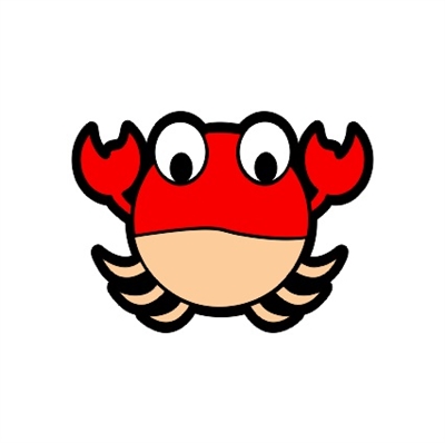 Badge Reel Crab NO HOLE