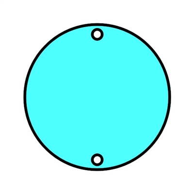 2.5" Two Hole Circle