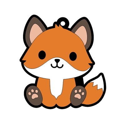 Sitting Fox- Raccoon 3"