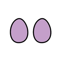 Egg Post Earrings (Pair) 0.8"