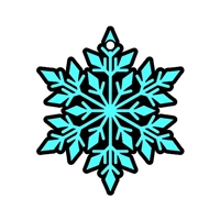 Snowflake Ornament 4.5"