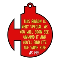 Measurement Ribbon Ornament 4.5"