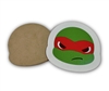 Badge Reel Turtle Face - Red (Raphael)  (NO HOLE)