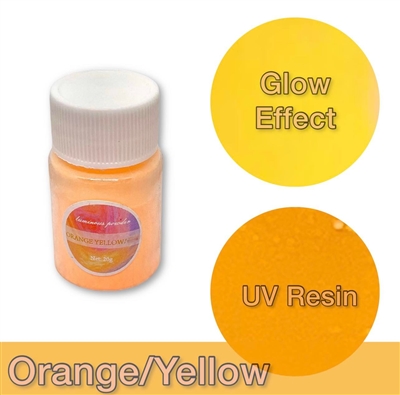 GLOW Mica Powder - Orange Yellow