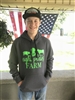 Men's Sweatshirt Dark Grey Green Lettering