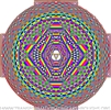 RAINBOW SHRI YANTRA H - SUBTLE ENERGY MANDALA BY STEVEN MICHAEL KING