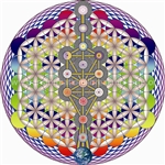 TREE OF LIFE, FLASHING RAINBOW SEED OF LIFE, FRUIT OF LIFE AND FLOWER OF LIFE- SUBTLE ENERGY MANDALA- SUBTLE ENERGY MANDALA