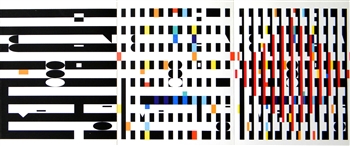 Yaacov Agam original serigraph screenprint (Triptych)