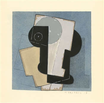 Henri Laurens 1929 Cubist pochoir