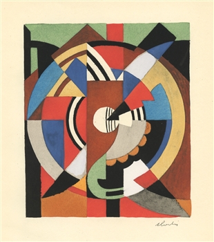 Auguste Herbin 1929 Cubist pochoir