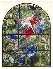 Marc Chagall Tribe of Issachar Jerusalem Windows lithograph