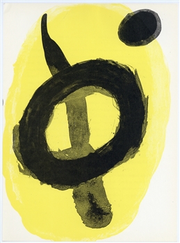 Joan Miro "Yellow" original lithograph, 1961