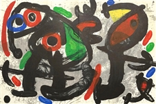 Joan Miro "Ronde de nuit" Nightwatch, original lithograph, 1970