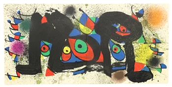 Joan Miro "Sculptures I" original lithograph, 1974