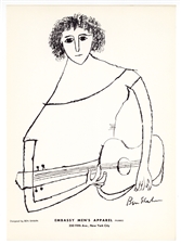 Ben Shahn lithograph Improvisations