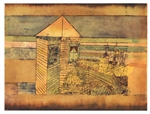 Paul Klee pochoir "Accostage miraculeux ou 112"