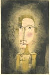 Paul Klee pochoir "Portrait d'un jaune"
