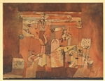 Paul Klee pochoir "Plan d'un groupe de machines"