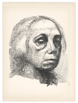 Kathe Kollwitz "Kleines Selbstbildnis" original lithograph