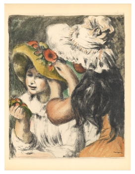 Pierre-Auguste Renoir lithograph "Chapeau epingle"