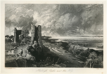 Sir John Constable / David Lucas mezzotint "Hadleigh Castle"