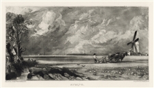 Sir John Constable / David Lucas mezzotint "Spring"